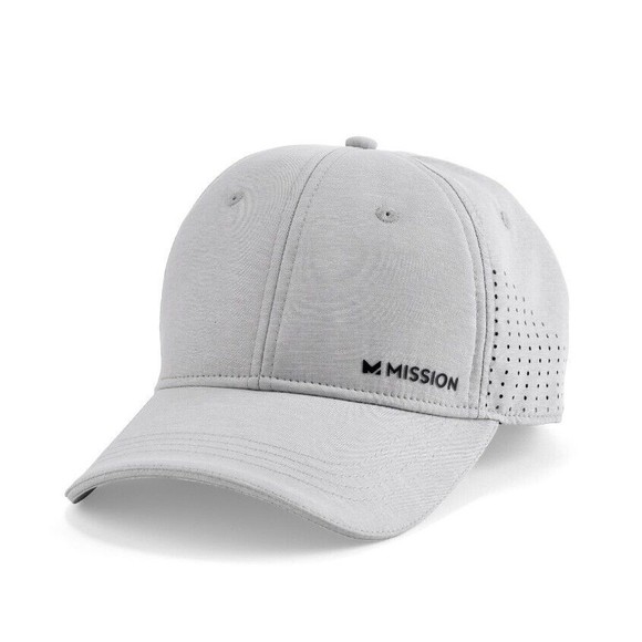 Mission Other - Mission COOLING Unisex Vented Performance Hat Stay Cool, One Size, Alloy Heather